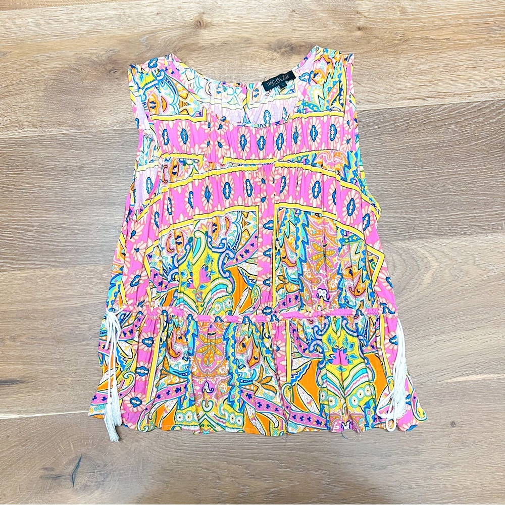 Rachel Zoe Pink Multicolor Tank Top